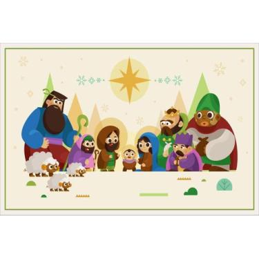 Imagem de Painel de Lona O Nascimento de Jesus - Fabrika de Festa, 300x170cm