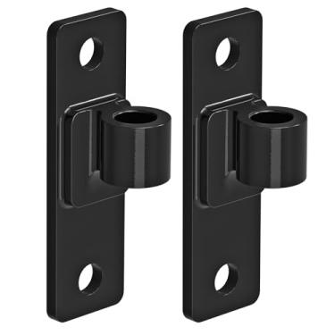 Imagem de Insaga Dobradiça para portão de parede, cerca de madeira resistente - aço de 6 mm de espessura com revestimento eletrônico antiarranhões - Tamanho do furo de 1,7 cm - 12,4 cm x 3,8 cm para portões de