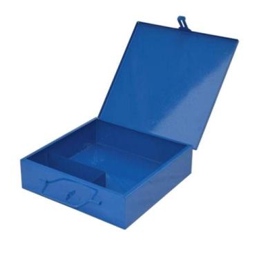 Imagem de Caixa De Ferramentas Baú Para Furadeira Reforçada 30X30X8Cm - OURO MIN