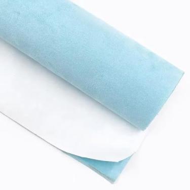 Imagem de Self-Adhesive Velvet Fabric (20x30cm, 1PC) – 0.8mm Thick Synthetic Suede for Car Roof Lining, DIY Projects, Durable(LightBlue)