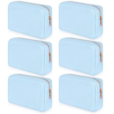 Imagem de Bolsa de maquiagem Sweetude Nylon Travel Pouch Cosmetic Blue 6 unidade