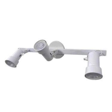 Imagem de Spot Trilho Branco Para 3 Lâmpadas E27 Reue