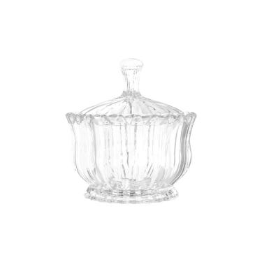 Imagem de Mini Potiche Bomboniere de Vidro Brasilia 240ml p/ Decoração e Armazenamento