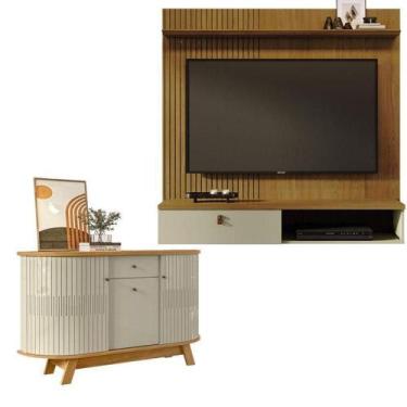 Imagem de Estante Home Theater Suspenso íris Com Aparador Para Sala Buffet Monza