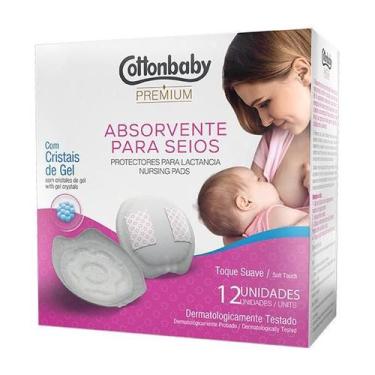 Imagem de Absorvente Para Seios Premium 12 Unidades - Cottonbaby