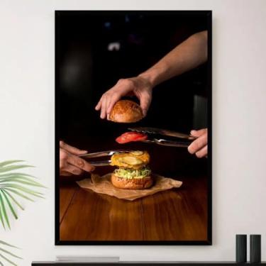 Imagem de Genérico, Quadro Lanche Lanchonete Hamburgueria Decorativo A4 23x33cm