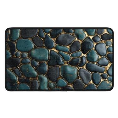 Imagem de Tapete de paralelepípedo, decoração de casa, tapete de baixo perfil, tapete de porta para interior e exterior tapete de cozinha 38 x 68 cm