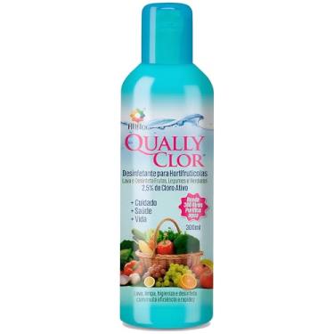 Imagem de Desinfetante Sanitizante Para Frutas Verduras Legumes 300ml Cloro Ativo