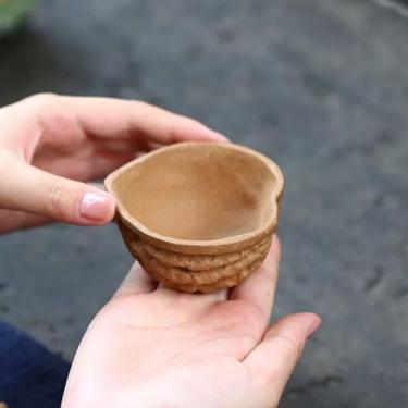 Imagem de Xícara de chá de argila roxa nogueira master cup criativo antigo 65 ml tigela de chá acessórios presentes de lembrança