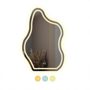 Imagem de Espelho Led 3 Cores Banheiro Organico Touch Com Desembaçador - Fino In