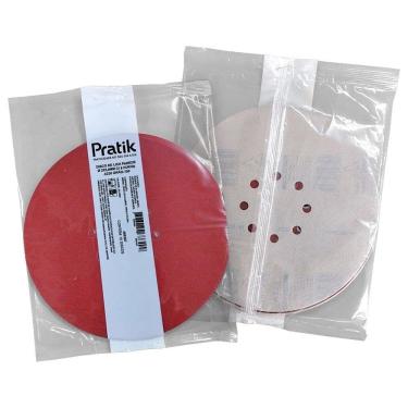 Imagem de Disco Lixa Massa Pratik A230 | 225mm 8 Furos Fecho de contato G150 - Embalagem com 10 Unidades