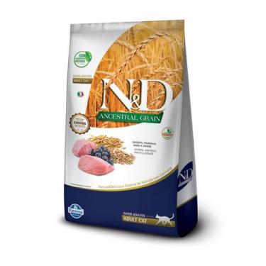 Imagem de Ração N&D Ancestral Grain Cordeiro Para Gatos Adultos 1,5Kg - Farmina