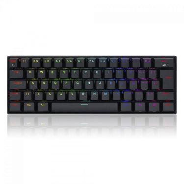 Imagem de Teclado Mecânico Gamer Redragon Draconic Pro, RGB, Switch Blue, ABNT2, 60%, Preto