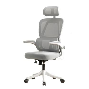 Imagem de Cadeira Gamer E Para EscritóRio - AjustáVel Com Apoio Lombar,(Cinza)