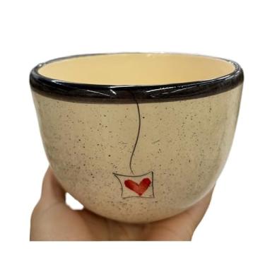 Imagem de Bowl de Cerâmica para Sopa, Caldos e Massas 700ml – Tigela Resistente para Uso Diário (PRETO)