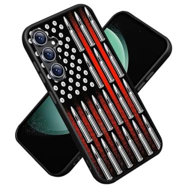 Imagem de ZXHSBROK Capa para Samsung Galaxy S24 FE, silicone fino premium com [forro de microfibra macio antiarranhões] capa protetora à prova de choque para Samsung Galaxy S24 FE 5G de 6,7 polegadas, bandeira