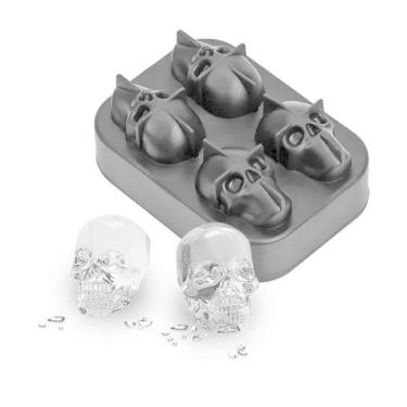 Imagem de Forma de Gelo Caveira de Silicone 11,5cm x 8cm