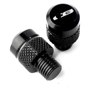 Imagem de BYYINGSUS Mototcycle Peças modificadas M10 x 1,25 parafusos de plugue de orifício de espelho capa decorativa compatível com CB650R CB650F CB500X CB500F CB1000R CB400 CB750 Hornet (preto)