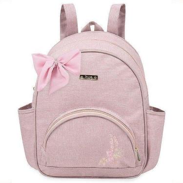 Imagem de Mochila De Maternidade Hug Floral Rosa
