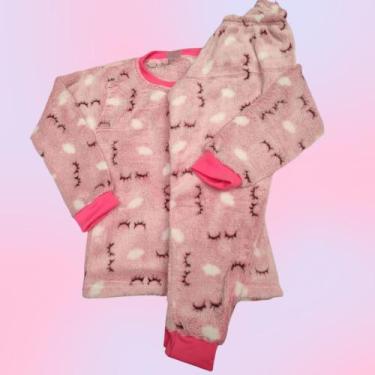 Imagem de Pijama fleece - .TETEDU, Cor única, Tam G veste 4 a 5 anos 