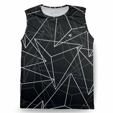 Imagem de Regata Cavada Camiseta Masculina Academia Musculação Caminhada Dry UV 
