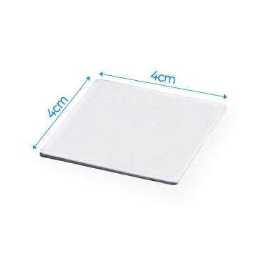 Imagem de Base Acrilica Quarada 4 X 4 Cm Transparente C/30