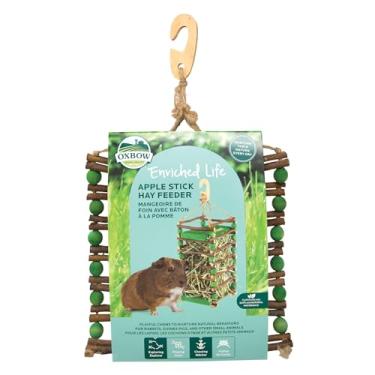Imagem de Oxbow Enriched Life Alimentador de feno em bastão de maçã, brinquedos de coelho, brinquedos de porquinho da índia, enriquecimento para coelho, porquinho-da-índia, hamster, coelho, chinchila