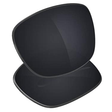 Imagem de Galvanic Lentes de reposição para óculos de sol Oakley Square Wire II 2014 OO4075 - preto polarizado