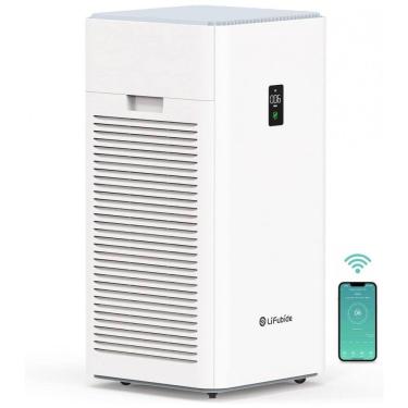 Imagem de Purificador de Ar com Filtro True HEPA H13, Área até 420 m2 e Controle por APP, Lifubide Y1000, Branco