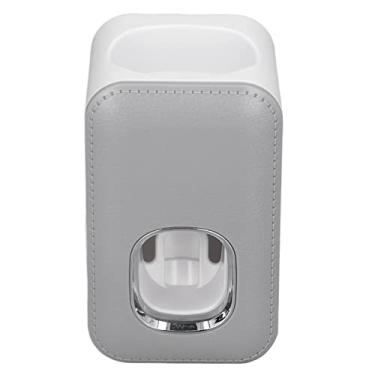 Imagem de ZJchao Espremedor de Pasta de Dente, Dispensador Automático de Pasta de Dente Totalmente Automático Montado na Parede, Mãos Livres, Espremedor de de Fácil para Banheiro de Hotel (Cinza)