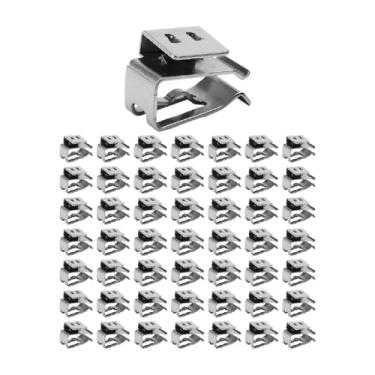 Imagem de Generic Grampos de fio de painel solar de fácil instalação, grampos de cabo de metal profissionais de aço inoxidável, 50 Peças