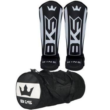 Imagem de Caneleira Muay Thai Kickboxing Caneleira Bolsa - Bks, Branco, Adulto