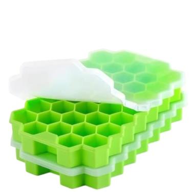 Imagem de Forma De Gelo Em Silicone Hexagonal Colmeia 37 Cavidades - Para Whisky, Drinks E Bombons(1)