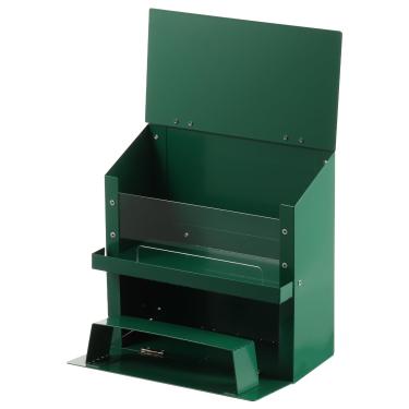 Imagem de Alimentador de esquilos de metal grande capacidade fora da casa de alimentação de esquilos com cesto transparente para quintal de jardim ao ar livre (verde, 1)