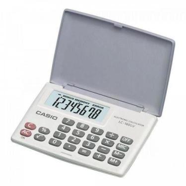 Imagem de Calculadora Casio de bolso LC-160LV- Branca- Com 8 dígitos