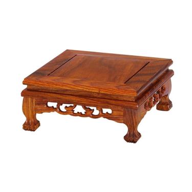 Imagem de Base de suporte de exibição Base de vaso madeira quadrada para bule chá e suporte para enfeite aquário peixes bonsai(Grande)