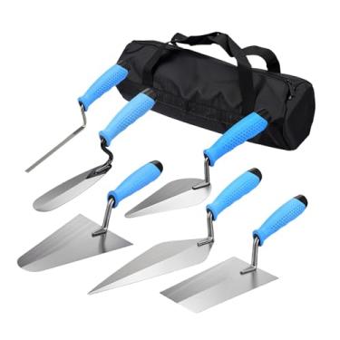 Imagem de Baoblaze Conjunto de 6 ferramentas para alvenaria de concreto, espátulas de tijolos, reboco para iniciantes, espátulas para cimento, gesso cartonado