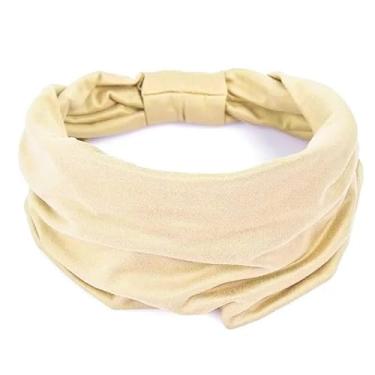 Imagem de Faixas elásticas largas — faixas elásticas estampadas e absorventes para fitness e ioga (bege sólida)