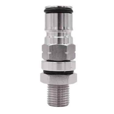 Imagem de Conjunto De Antepara BSP De 1/4 De Polegada Com Trava De Esfera E Tubo De Imersão | Para Distribuição De Barril De Milho E Cerveja Artesanal | Converta Recipientes De Pressão Em Barris