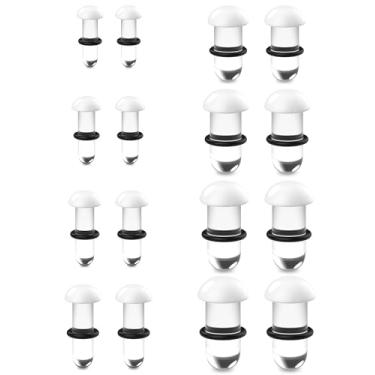 Imagem de Kwoencxi 14G-00G Acrílico Transparente Túneis Plugues Plugues de Alongamento Plugues de Plástico para Medidores de Orelha Único Alargador Extensor Calibre Kit de Medição de Estiramento Mulheres Homens