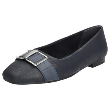 Imagem de Easy Street Mocassim feminino Keely, Azul-marinho fosco croco, 38