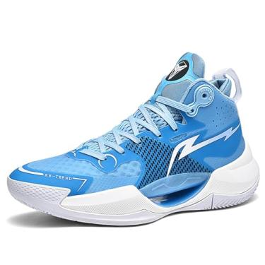 Imagem de Novetra Tênis de basquete esportivo masculino cano alto, antiderrapante e com absorção choque, malha respirável cadarços leves(Purple,41 BR)