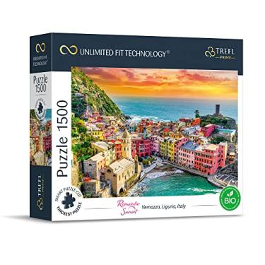 Imagem de Trefl Pôr Do Sol Romântico: Vernazza, Ligúria, Itália, Quebra-Cabeça De 1500 Peças, Papelão Grosso, 33" X 23", Sol, Entretenimento Criativo Para Adultos E Crianças A Partir 12 Anos
