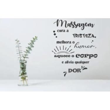 Imagem de Adesivo De Parede Decorativo Sala Massagem Spa Estética