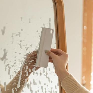 Imagem de Rodo de chuveiro para espelho, janela, portas de vidro, design de dupla face, um lado para limpar um pano lateral