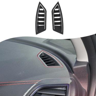 Imagem de Moldura de saída de ar lateral do painel do carro compatível com acessórios Subaru Forester 2019-2024, console central painel painel lateral saída de ar guarnição da tampa da moldura, acabamento de