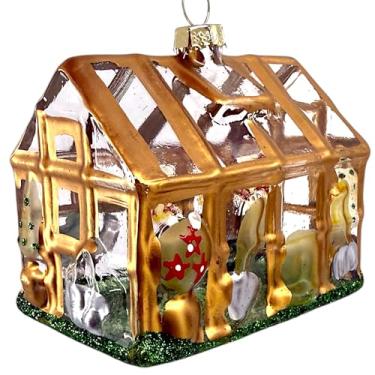 Imagem de Ornamento de estufa - Decoração de Natal para jardinagem de vidro soprado