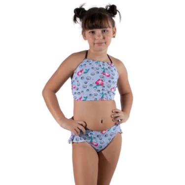 Imagem de Biquíni Cropped Infantil Estampado Vekyo Confortavel Basico Para o Ver