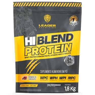 Imagem de Whey Protein Hi-Blend Protein 1,8kg Leader Nutrition - Sabores Diversos (1,8kg, BROWNIE DE CHOCOLATE)