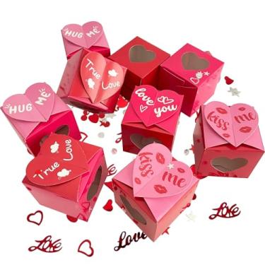 Imagem de WEIKA 12 peças de decorações de dia dos namorados, caixas de presente em formato de coração, caixas de doces para festa dos namorados, casamento, lembrancinhas de noivado, presentes, decoração